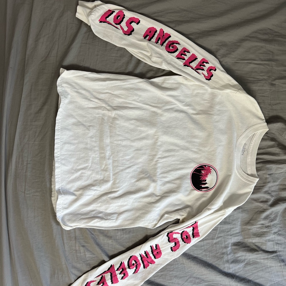 Eldon Los Angles white long sleeve shirt